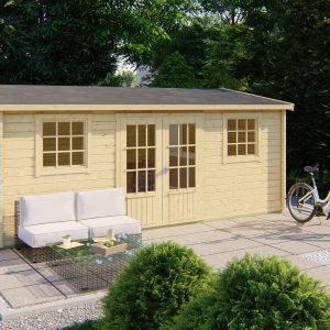 Blokhut - - Blokhut - Tuinhuis Dianne | 40 mm | vuren Red Class Wood geïmpregneerd