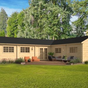 Blokhut - - Blokhut - Tuinhuis Maynooth | 70 mm | bruin geïmpregneerd