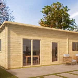 Blokhut - - Blokhut - Tuinhuis Las Palmas | 44 mm | Red Class Wood geïmpregneerd