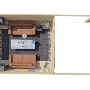 Blokhut - - Blokhut - Tuinhuis Casper | 58 mm | vuren Red Class Wood geïmpregneerd