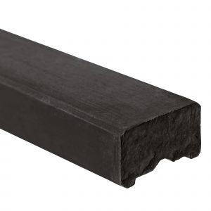 Berton© afdekkap - Berton© afdekkap antraciet gecoat, vlakke kop 180 cm