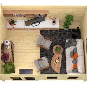 Blokhut - - Blokhut - Tuinhuis Annabel | 40 mm | vuren Red Class Wood geïmpregneerd