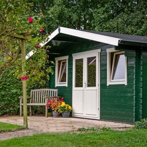 Blokhut - - Blokhut - Tuinhuis Pavel | 44 mm | vuren honinggeel geïmpregneerd