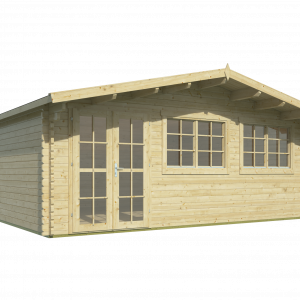 Blokhut - - Blokhut - Tuinhuis Tova | 44 mm | vuren bruin geïmpregneerd