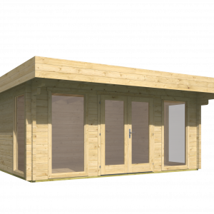 Blokhut - - Blokhut - Tuinhuis Mia | 70 mm | bruin geïmpregneerd