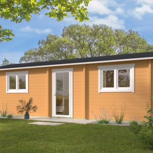 Blokhut - - Blokhut - Tuinhuis Ava | 70 mm | vuren honinggeel geïmpregneerd