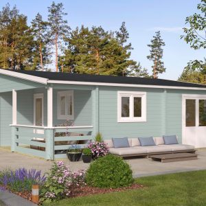 Blokhut - - Blokhut - Tuinhuis Azores | 70 mm | vuren honinggeel geïmpregneerd