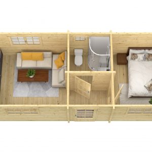 Blokhut - - Blokhut - Tuinhuis Ava | 70 mm | vuren Red Class Wood geïmpregneerd