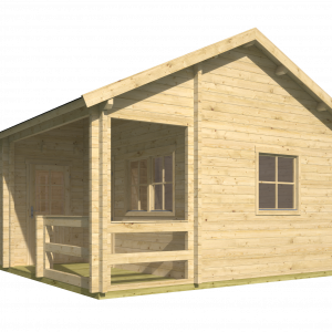 Blokhut - - Blokhut - Tuinhuis Edelweiss | 70 mm | vuren bruin geïmpregneerd