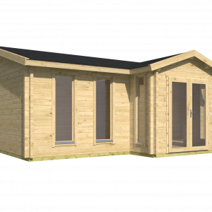 Blokhut - - Blokhut - Tuinhuis Mullingar | 70 mm | vuren honinggeel geïmpregneerd