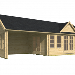 Blokhut - - Blokhut - Tuinhuis Big Ben | 70 mm | vuren Red Class Wood geïmpregneerd