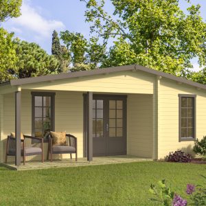 Blokhut - - Blokhut - Tuinhuis Ollie | 70 mm | vuren Red Class Wood geïmpregneerd