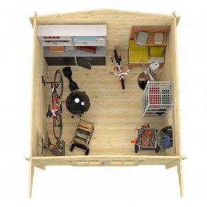 Blokhut - - Blokhut - Tuinhuis Albacete | 34 mm | vuren Red Class Wood geïmpregneerd