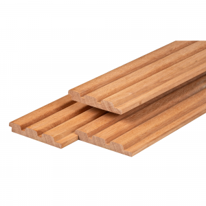 Bangkirai hardhout - Bangkirai hardhout triple profiel 2,2 x 14,5 x 485 cm geschaafd