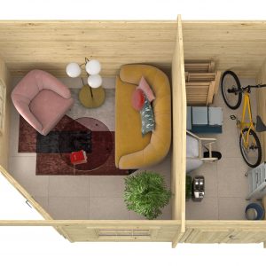 Blokhut - - Blokhut - Tuinhuis Agnes | 44 mm | vuren Red Class Wood geïmpregneerd