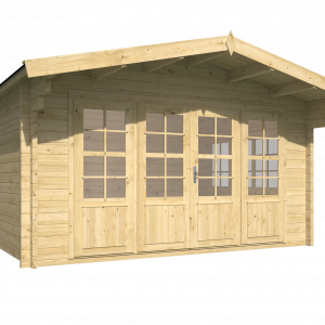 Blokhut - - Blokhut - Tuinhuis Blackpool | 58 mm | vuren bruin geïmpregneerd