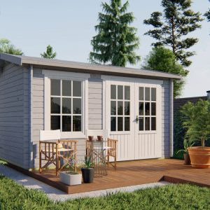 Blokhut - - Blokhut - Tuinhuis Chloe | 40 mm | vuren Red Class Wood geïmpregneerd