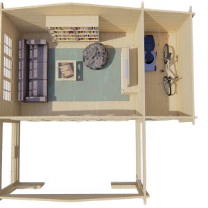 Blokhut - - Blokhut - Tuinhuis Coventry | 58 mm | vuren Red Class Wood geïmpregneerd