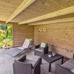 Blokhutprieel Konstantin - Blokhutprieel Konstantin | 40 mm | vuren honinggeel geïmpregneerd