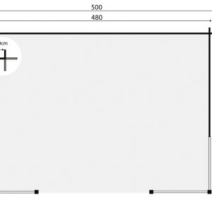 Blokhutprieel Konstantin - Blokhutprieel Konstantin | 40 mm | vuren bruin geïmpregneerd