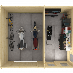 Garage Moa - Garage Moa | 44 mm | vuren bruin geïmpregneerd