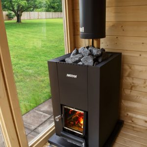 Houtkachel Harvia - Houtkachel Harvia Linear 18 compact (incl. 2 dozen saunastenen)