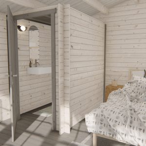 Blokhut Toilet - Blokhut Toilet Kit Big | 28 mm | onbehandeld