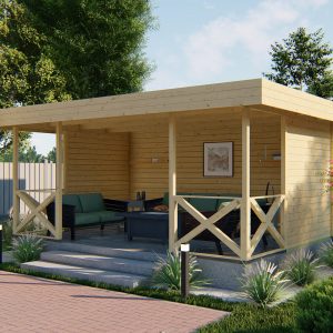 Blokhutprieel Konstantin - Blokhutprieel Konstantin | 40 mm | vuren Red Class Wood geïmpregneerd