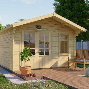 Blokhut - - Blokhut - Tuinhuis Ulrik | 44 mm | vuren Red Class Wood geïmpregneerd