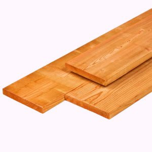 Red Class - Red Class Wood douglas plank 1,6 x 14,0 x 400 cm, gedroogd, geïmpregneerd, geschaafd, 4 ronde hoeken