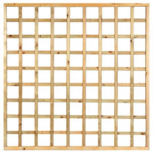 Trellis recht, - Trellis recht, lamel 1,3 x 2,5 cm grenen groen geïmpregneerd H180 x B180 cm