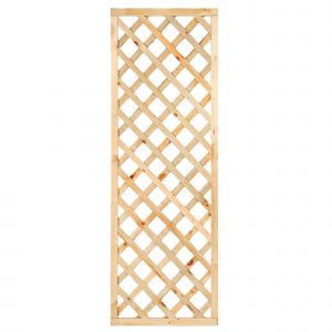 Trellis met - Trellis met lijst, diagonale lamellen grenen groen geïmpregneerd H180 x B60 cm
