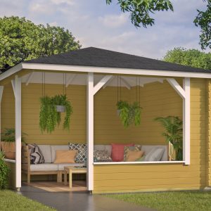 Blokhutprieel Mitch - Blokhutprieel Mitch | 28 mm | vuren Red Class Wood geïmpregneerd