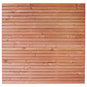 Tuinscherm Red - Tuinscherm Red Class Wood Nador, geschaafd (Rhombusprofiel) 180 x 180 cm