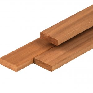 Thermoline ayous - Thermoline ayous hardhout plank 1,8 x 6,8 x 395 cm thermisch gemodificeerd, geschaafd