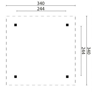 Prieel Econoom - Prieel Econoom vuren groen geïmpregneerd