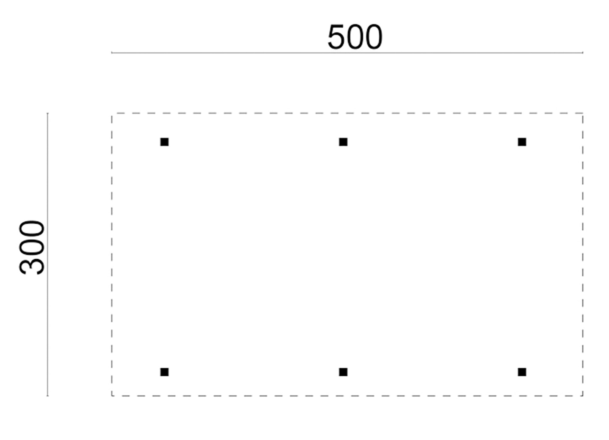 Carport Enkel/Aanbouw - Carport Enkel/Aanbouw met PVC dakplaten vuren groen geïmpregneerd L500 x B300 cm