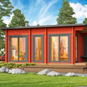 Saunahuis Tampere - Saunahuis Tampere XL 40 mm