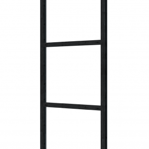 Steellook glaswand - Steellook glaswand 116 x 212 cm, zwart