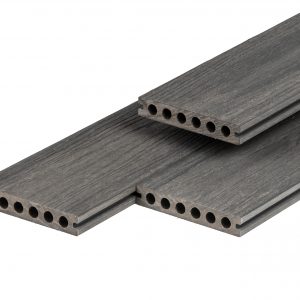 PuraShield composiet - PuraShield composiet vlonderplank 2,3 x 13,8 x 300 cm, dark grey, semi-massief, fijne houtnerf, clip systeem