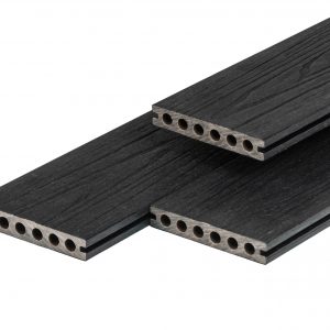 PuraShield composiet - PuraShield composiet vlonderplank 2,3 x 13,8 x 300 cm, ebony black, semi-massief, fijne houtnerf, clip systeem