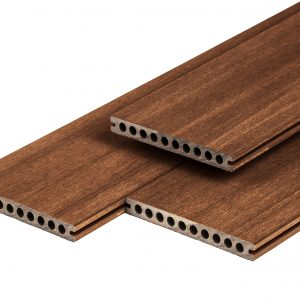 PuraShield composiet - PuraShield composiet vlonderplank 2,3 x 21,0 x 400 cm, ipé, semi-massief, fijne houtnerf, clip systeem