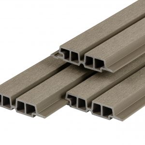 PuraTech 55 - PuraTech 55 composiet dubbel profiel 3,3 x 17,0 x 290 cm, light grey, fijne houtnerf