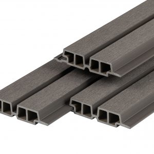 PuraTech 55 - PuraTech 55 composiet dubbel profiel 3,3 x 17,0 x 390 cm, dark grey, fijne houtnerf
