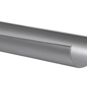 PVC goot, grijs, 4000 x 100 mm