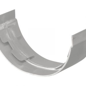 Gootverbindingsstuk, PVC, grijs, 100 mm