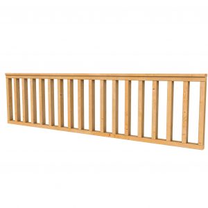 Hekwerk recht douglas type C, 278,5 x 73 cm, onbehandeld. - Woodvision