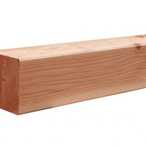 Douglas geschaafde paal duplo verlijmd 14 x 14 x 400 cm, onbehandeld. - Woodvision