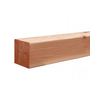 Douglas geschaafde paal triple verlijmd 20 x 20 x 300 cm, onbehandeld. - Woodvision