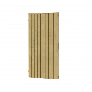 Tuindeur verticaal Elan 100 Excellent op verstelbaar stalen frame, 99 x 190 cm, groen geïmpregneerd. - Woodvision